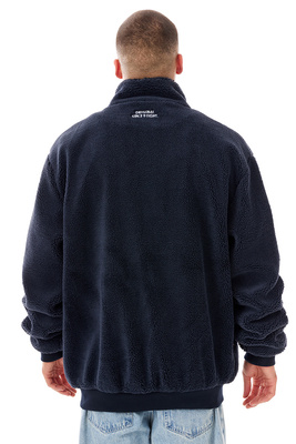 Mass DNM kurtka Patch Teddy Zip Jacket - granatowa