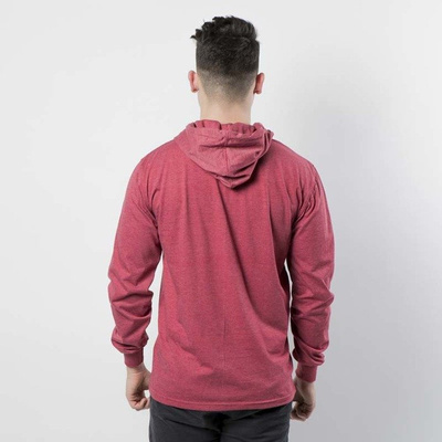 Mass DNM koszulka Longsleeve Hoody Signature - heather claret