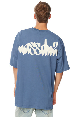 Mass Denim Nostalgia. Angel T-shirt stalowa