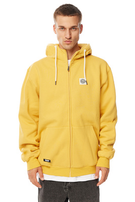 Mass DNM bluza Sweatshirt Patch Zip Hoody - żółta