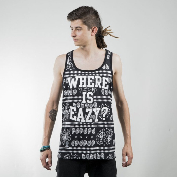 Mass Denim tank top koszulka Where is Eazy black