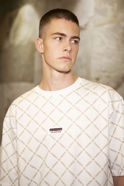 Mass Denim Monogram T-shirt biała