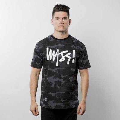 Koszulka Mass Denim T-shirt Signature - black camo