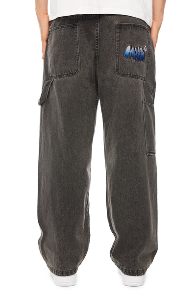 Mass DNM spodnie Wall Jeans Extra baggy Fit - czarne