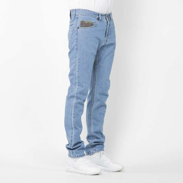 Mass Denim spodnie jeans Patrol tapered fit light blue SS2017