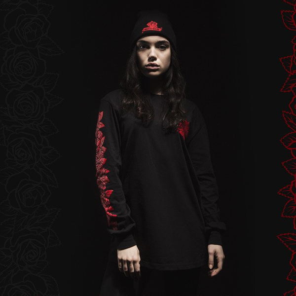 Mass DNM koszulka Longsleeve Rose - black QUICKSTRIKE
