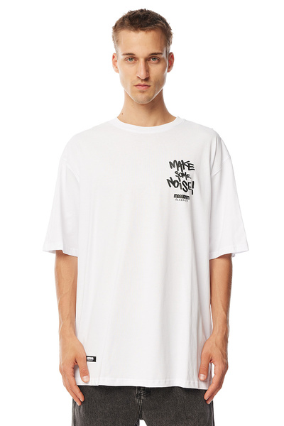 Mass Denim Koszulka Noise T-shirt biała