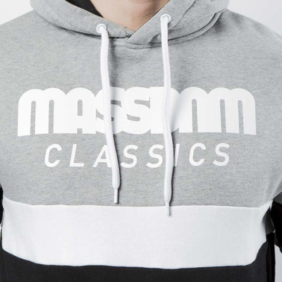 Mass DNM bluza Sweatshirt Hoody Respect - light heather grey / black