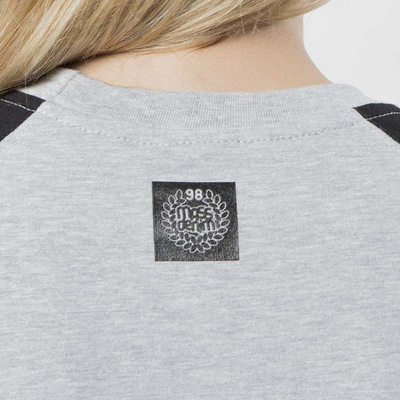 Mass DNM koszulka damska Longsleeve Base Reglan WMNS - light heather grey / black