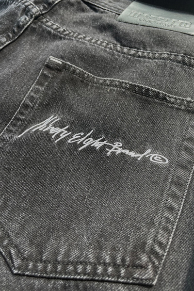 Mass DNM spodnie Authentic Jeans Extra baggy Fit - czarne