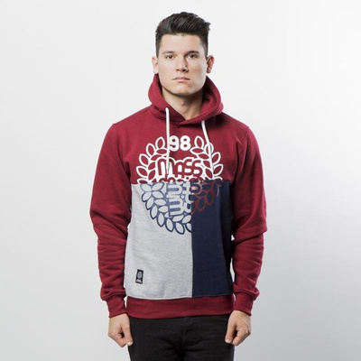 Mass DNM bluza Sweatshirt Hoody Puzzle - claret