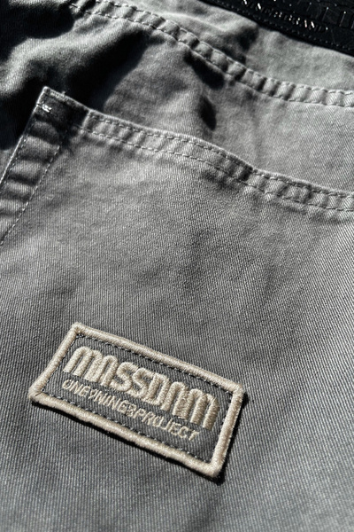 Mass DNM spodnie Pants Worker Extra Baggy Fit - szare