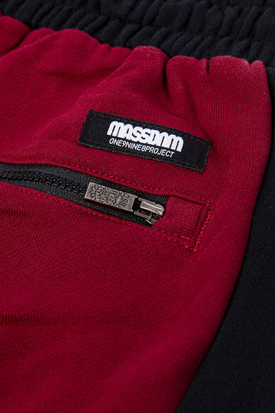 Mass DNM spodnie dresowe Berg Sport Sweatpants - bordowe