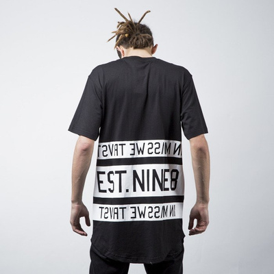 Mass Denim t-shirt koszulka Dyme long fit black BLAKK