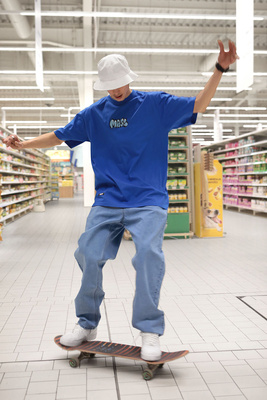 Mass Denim kapelusz Bulb Bucket Hat - biały