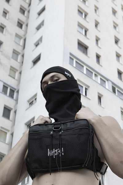 Mass DNM kominiarka Balaclava Signature - czarna