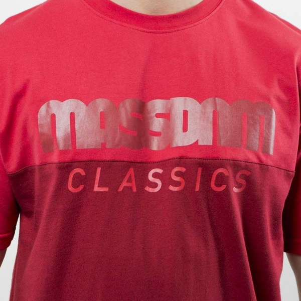 Mass Denim koszulka T-shirt Classics Cut claret / red SS 2017