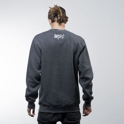Mass Denim bluza sweatshirt Stamp crewneck dark heather grey