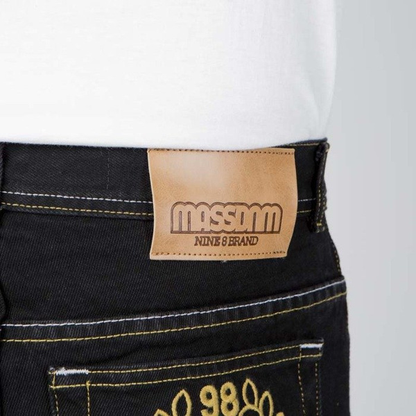 Mass DNM spodnie Jeans Tapered Fit V - black rinse