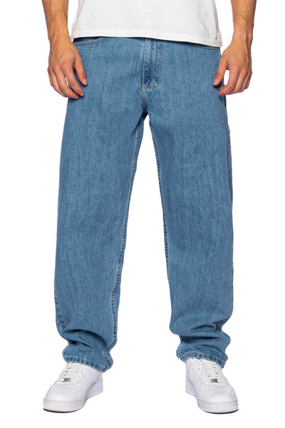 Mass DNM spodnie Jeans Craft Baggy Fit - jasnoniebieskie