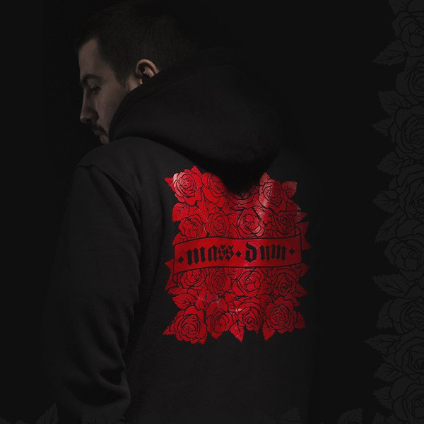 Mass DNM bluza Sweatshirt Hoody Rose - black QUICKSTRIKE