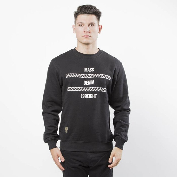 Mass DNM bluza Sweatshirt Crewneck Line Up  - black