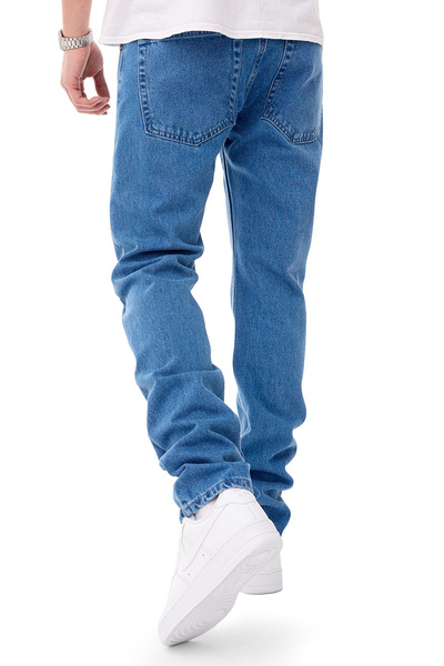 Mass DNM spodnie Signature 2.0 Jeans Tapered Fit - niebieskie