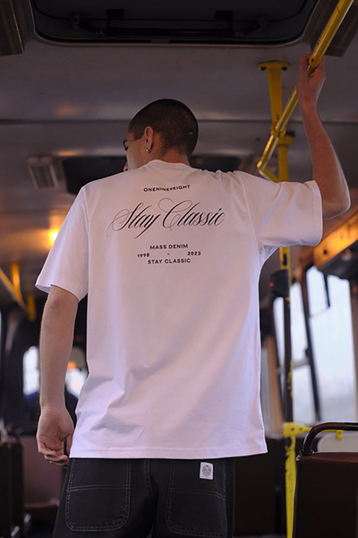 Mass DNM koszulka Stay Classic T-shirt - biała