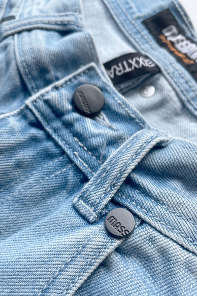 Mass DNM spodnie Authentic Jeans Extra baggy Fit - jasnoniebieskie