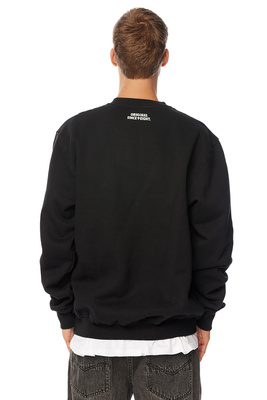 Mass DNM bluza Sweatshirt Patch Crewneck - czarna