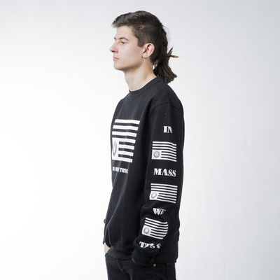 Mass Denim sweatshirt bluza Empire crewneck black BLAKK