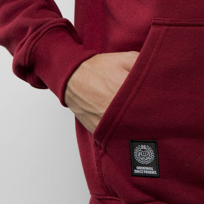 Bluza Mass Denim Sweatshirt Hoody Signature - claret