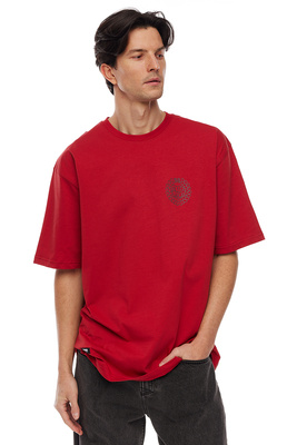 Koszulka Mass Denim Base Back T-shirt - czerwona