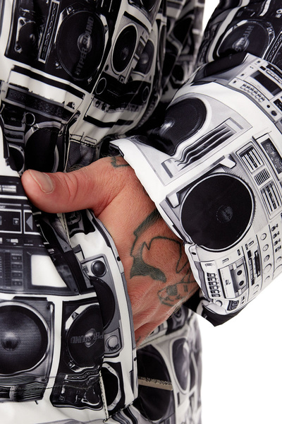 Mass DNM kurtka zimowa Jacket Empire Hoody - szara