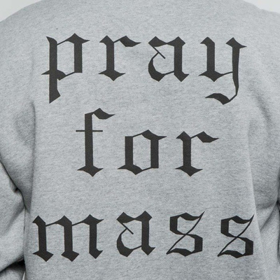 Mass DNM bluza Sweatshirt Crewneck Plate - light heather grey