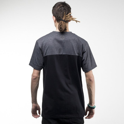 Mass Denim koszulka t-shirt Pocket Base black / dark heather grey