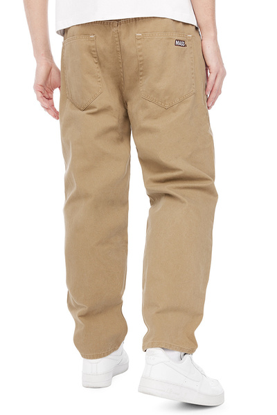 Mass DNM spodnie Box Pants Relax Fit - beżowe