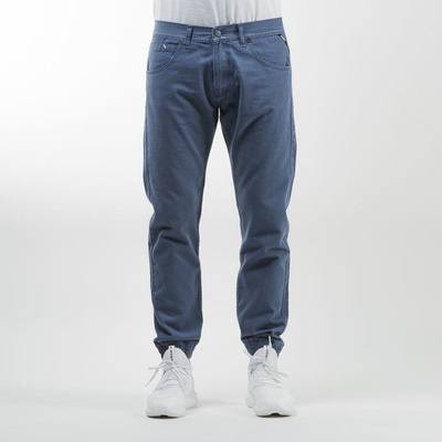 Mass Denim spodnie jogger pants Signature sneaker fit blue stone