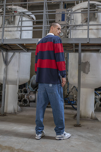 Mass DNM spodnie Jeans Craft Baggy Fit - niebieskie