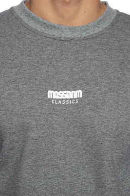 Mass DNM bluza Sweatshirt Crewneck Classics Small Logo - jasnoszara