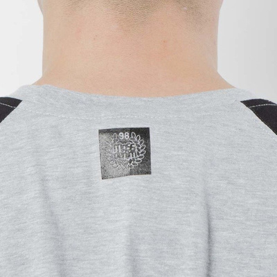 Mass DNM koszulka Longsleeve Base Reglan - light heather grey / black