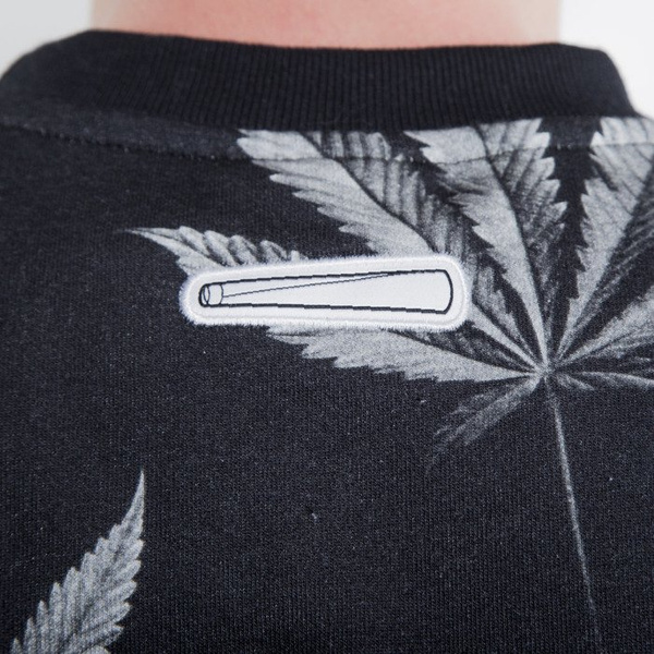 Mass Denim bluza crewneck Blvck Weed crewneck black