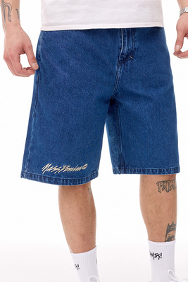 Mass DNM szorty Initials Jeans Shorts loose fit - niebieskie