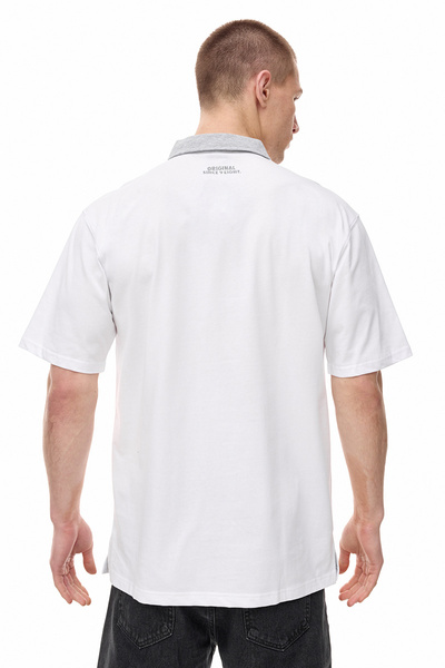 Mass DNM koszulka Signature Patch Polo - biała