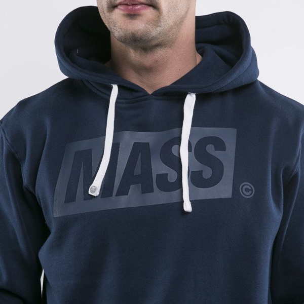 Mass Denim bluza hoody Three D navy