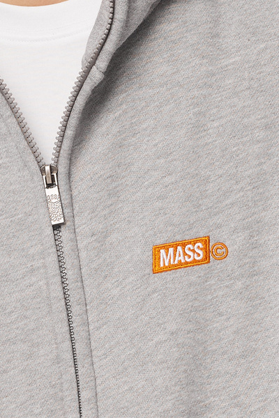 Mass DNM bluza Sweatshirt Mini Box Zip Hoody szara