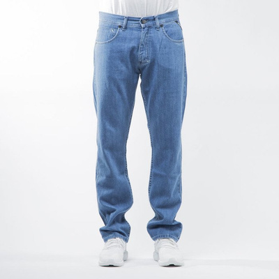 Mass Denim spodnie jeans Stamp regular fit light blue