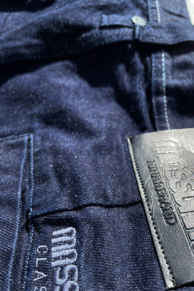 Mass DNM spodnie Jeans Casual Baggy Fit - granatowe