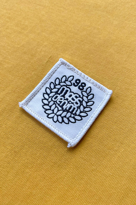 Mass Denim Patch T-shirt żółta