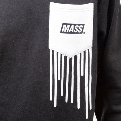 Mass Denim bluza sweatshirt Pocket Cover crewneck black